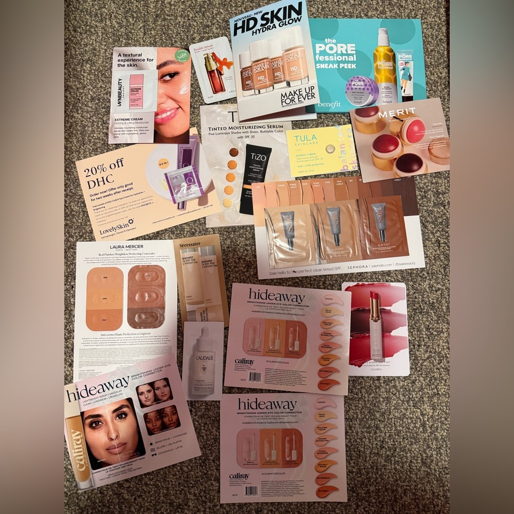 Makeup/skincare samples